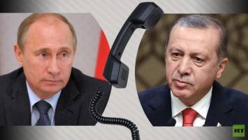 تماس تلفنی اردوغان و پوتین درباره سوریه