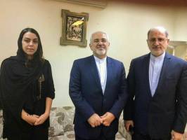 رایزنی ظریف با مقامات هندی در مورد وضعیت نرگس کلباسی