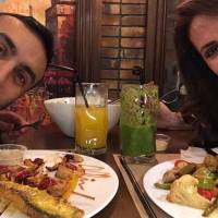 سلفی جالب فاطمه گودرزی و پسرش در رستوران!