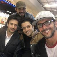 سلفی امین حیایی در کنار هنرمندان معروف!