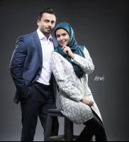 عکس / خانم مجری تلویزیون در کنار همسرش
