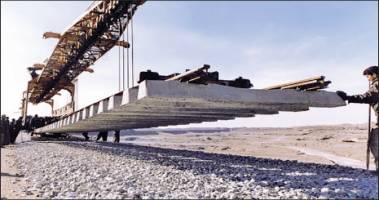 پایان کار ساخت بزرگترین پل ریلی کشور