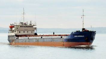غرق شدن یک کشتی در دریای سیاه
