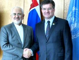 دیدار وزیر امور خارجه با رییس مجمع عمومی سازمان ملل