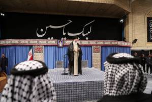 دیدار جمعی از موکب‌داران عراقی با رهبر انقلاب اسلامی
