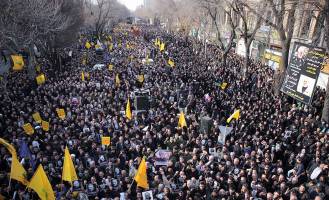 راهپیمایی مردم ایران در پی شهادت«سردارسلیمانی»