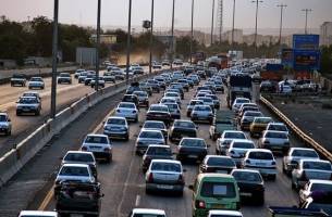 ترافیک سنگین محور شهریار-تهران
