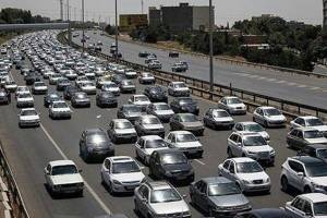 ترافیک عجیب آزادراه تهران-کرج از پل فردیس تا گرمدره