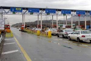 ترافیک سنگین آزادراه ساوه-تهران