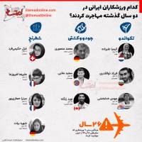 کدام ورزشکاران ایرانی مهاجرت کردند؟