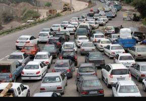 آخرین وضعیت راه های کشور | ترافیک سنگین در محور چالوس