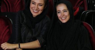 سلفی یادگاری بهاره افشاری و الناز حبیبی در سینما!