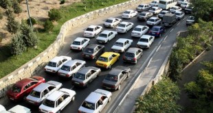 ترافیک نیمه سنگین در باند جنوبی آزاد راه تهران – کرج