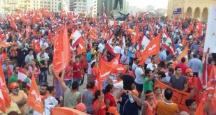 تظاهرات گسترده حامیان میشل عون در مقابل مقر ریاست جمهوری لبنان